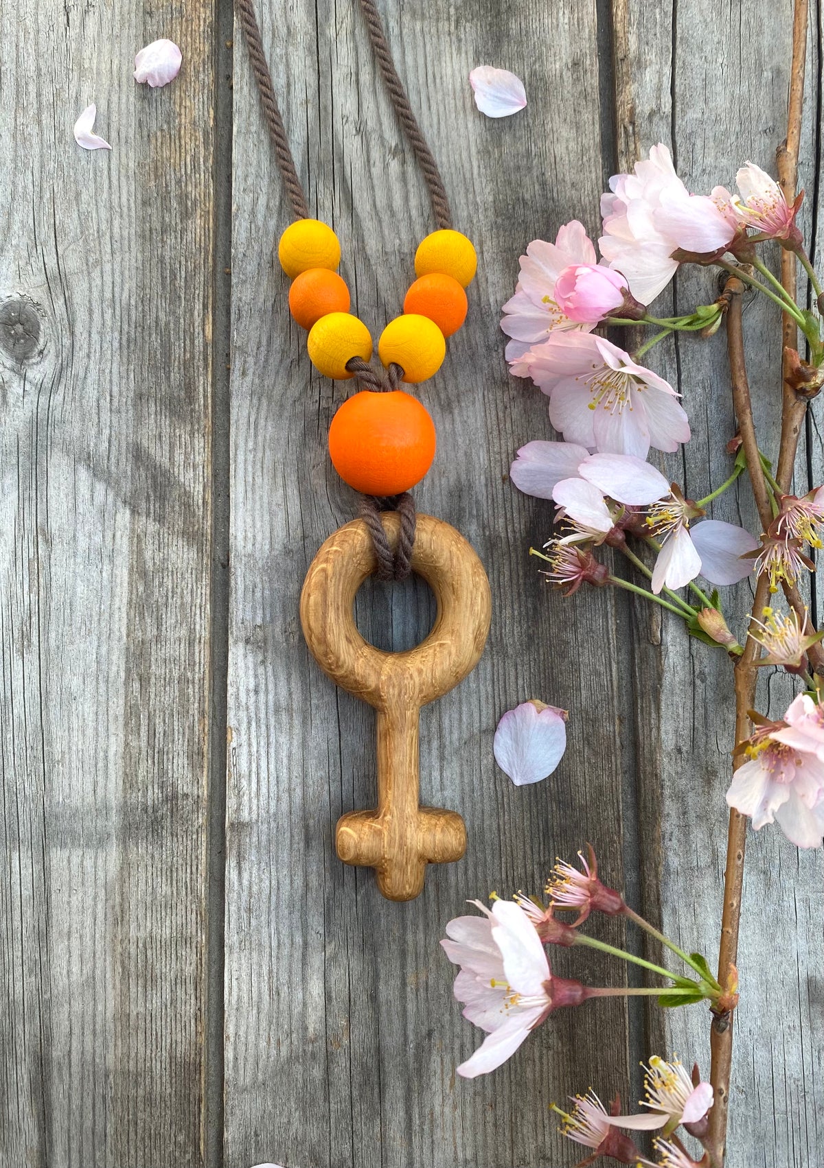 Amnings och bära barn halsband feminist