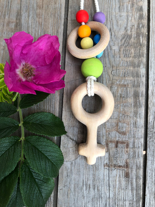 Amnings och bära barn halsband feminist