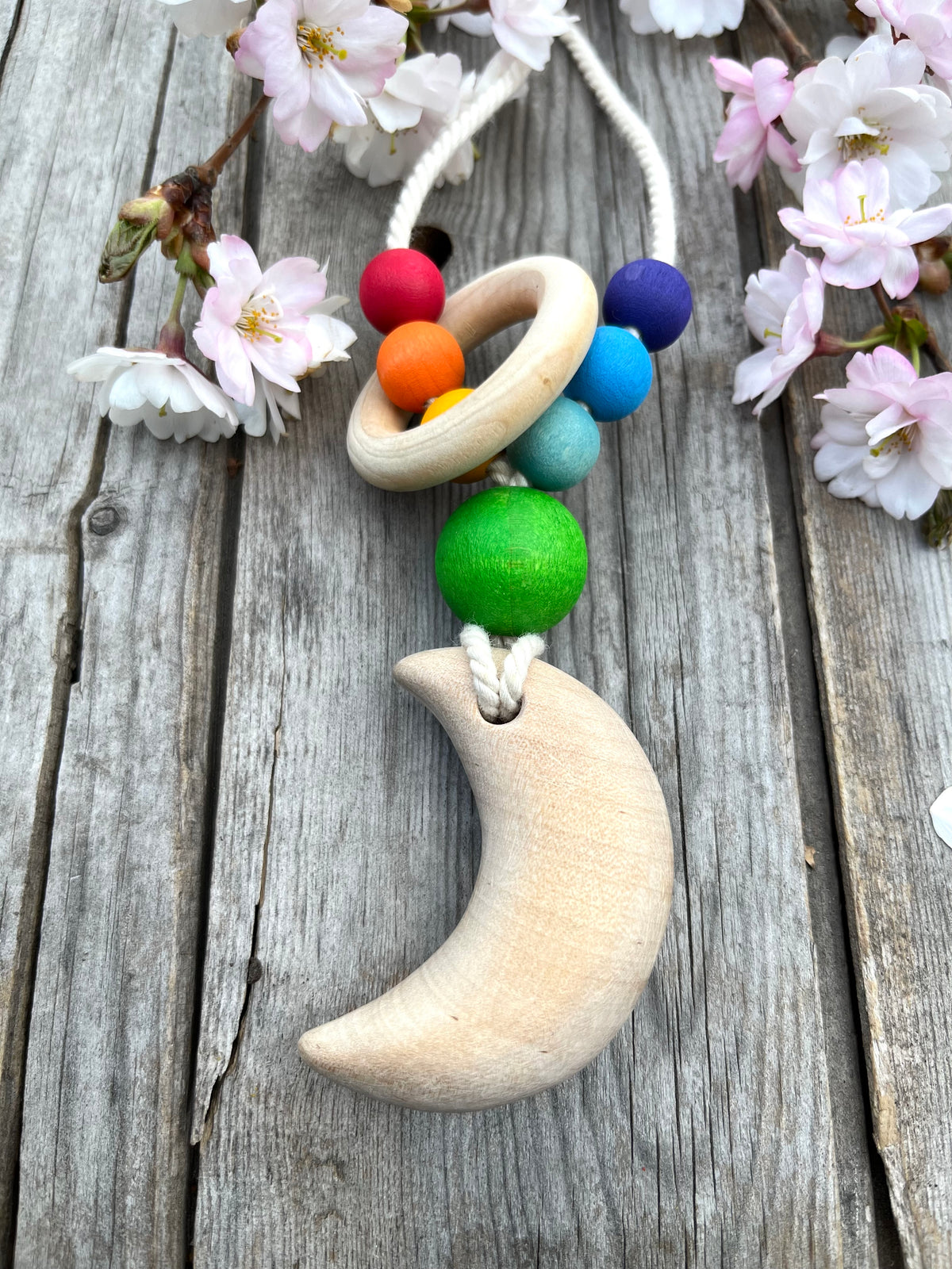 Amnings och bära barn halsband måne