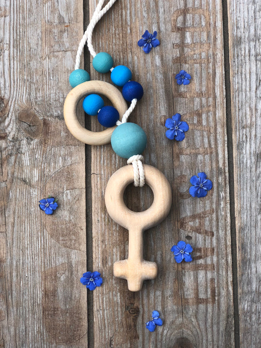 Amnings och bära barn halsband feminist